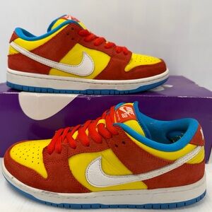 Nike SB Dunk Low Pro Bart Simpson Men’s Sneakers Size 7 BQ6817-602